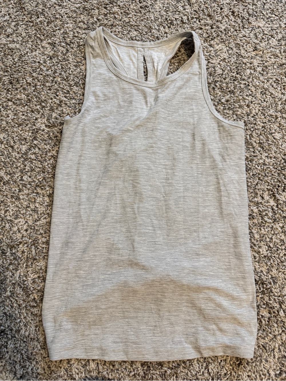 Old Navy Heather Gray Racerback Scoop Tank